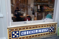 Bespoke external shop front tiles