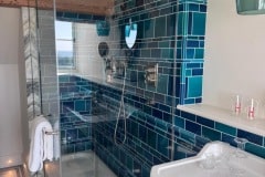 Debenham blend blue wall tiles for bathroom