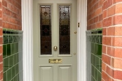 Porch 8 design in olive with skirting, tulip border and dado