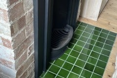 Olive 3X3" hearth tiles