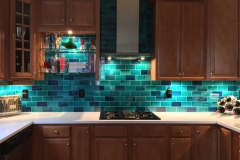 Debenham blue blend kitchen 6"x3" tiles