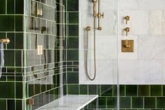 Dark Olive bathroom tiles