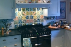 Selection of decorative tiles for kitchen