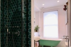 Hexagon shower tiles