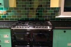 Debenham green blend kitchen tiles