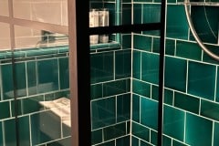 6"x6" and 6"x3" shower tiles with niche in Caspian