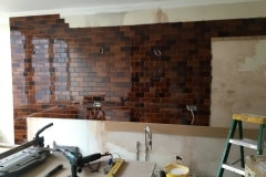 Mixed shades of teapot brown 6"x3"