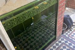 Porch 8 design in dark olive with tulip border, skirting and dado