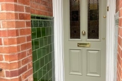 Porch 8 design in olive with tulip border and dado