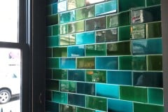 Debenham green blend porch tiles 6"x3"