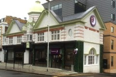 External bespoke colour match wall tiles for hotel