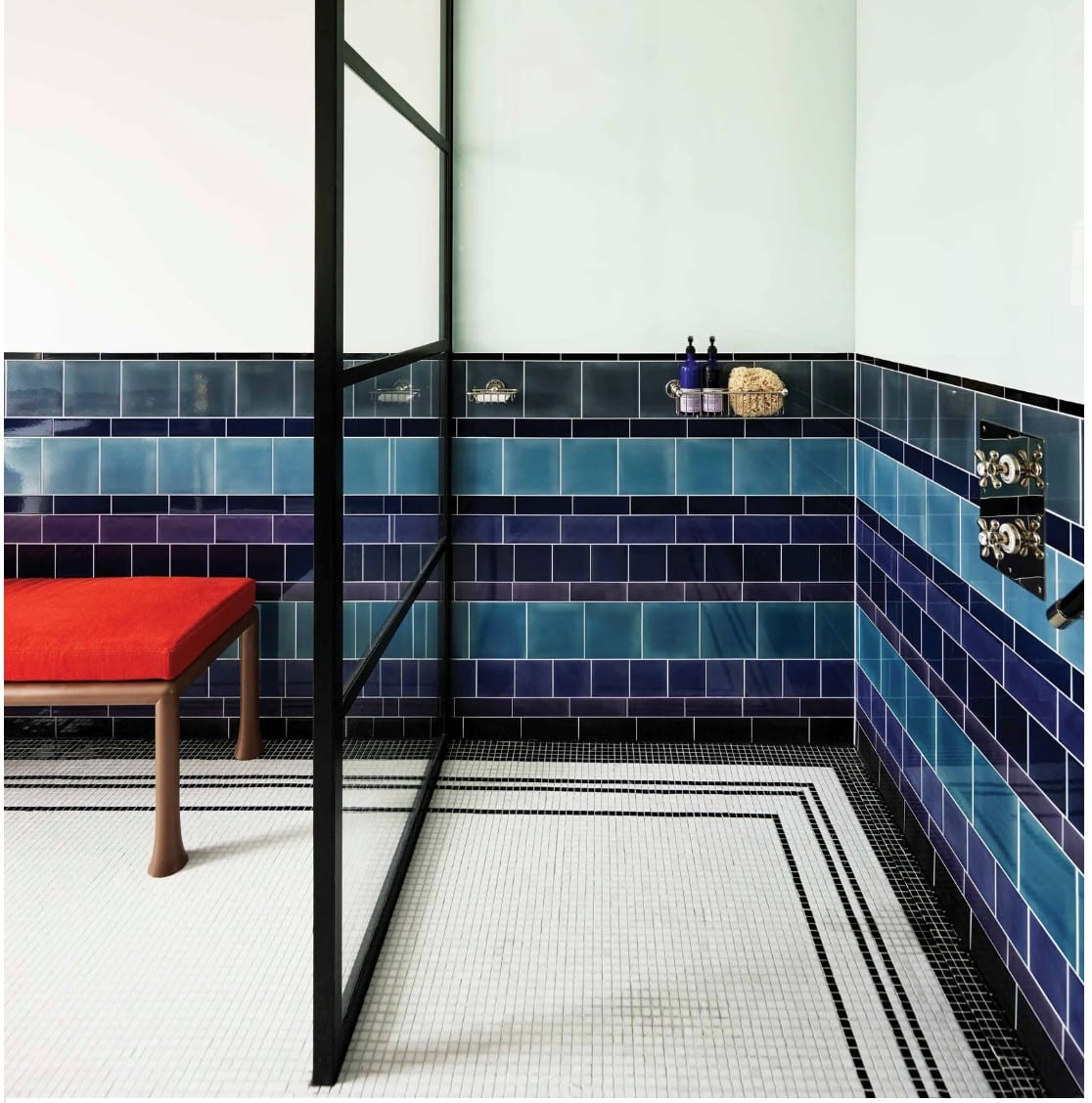 Bespoke hand-glazed tiles for a historic London interior